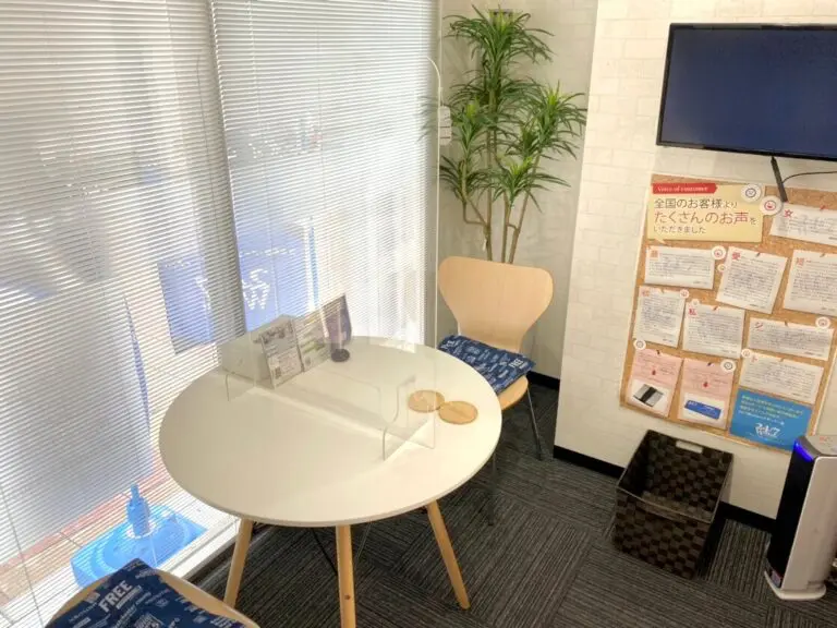 24/7Workout天王寺店のカウンセリングスペース