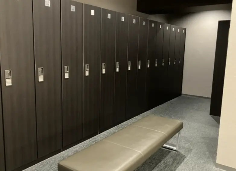 ライザップ小倉店のロッカールーム