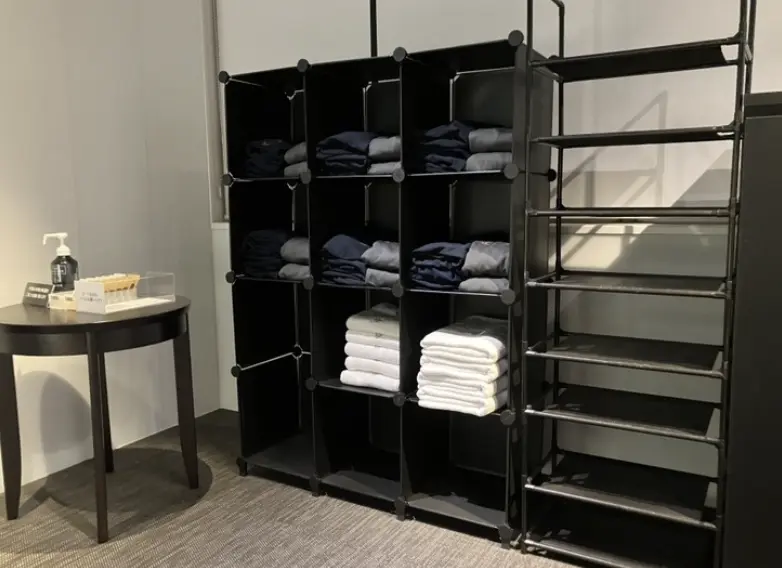 ライザップ小倉店の無料レンタルウェア・タオル