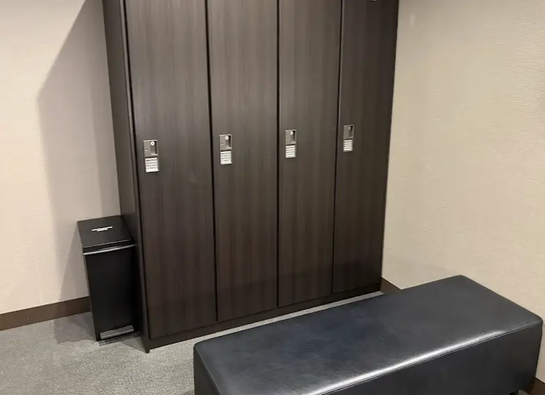 ライザップ水戸店のロッカールーム