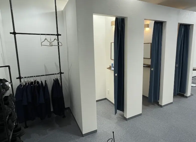 ASPI千葉店の更衣室