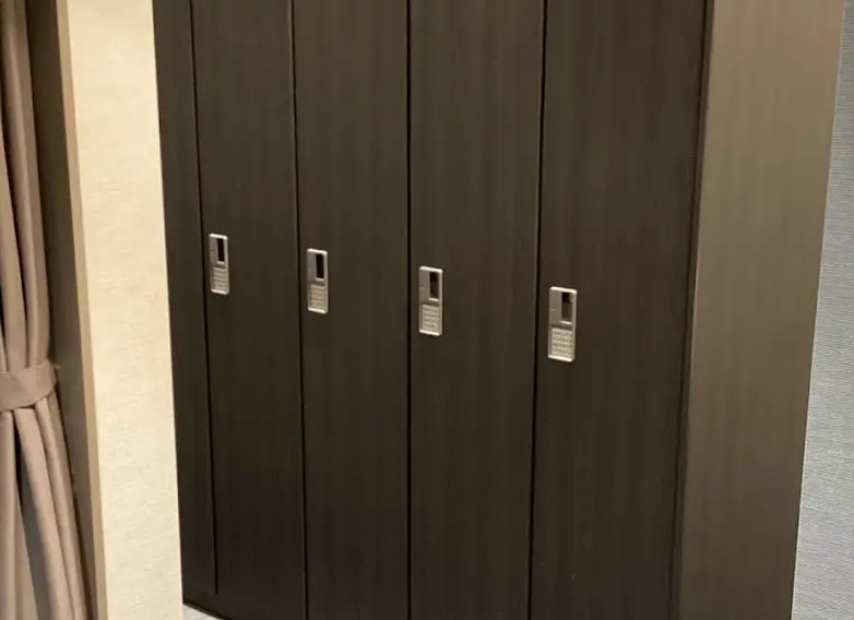 ライザップつくば店のロッカールーム