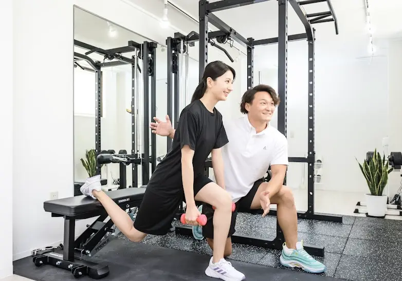 かたぎり塾調布店のパーソナルトレーニングの様子