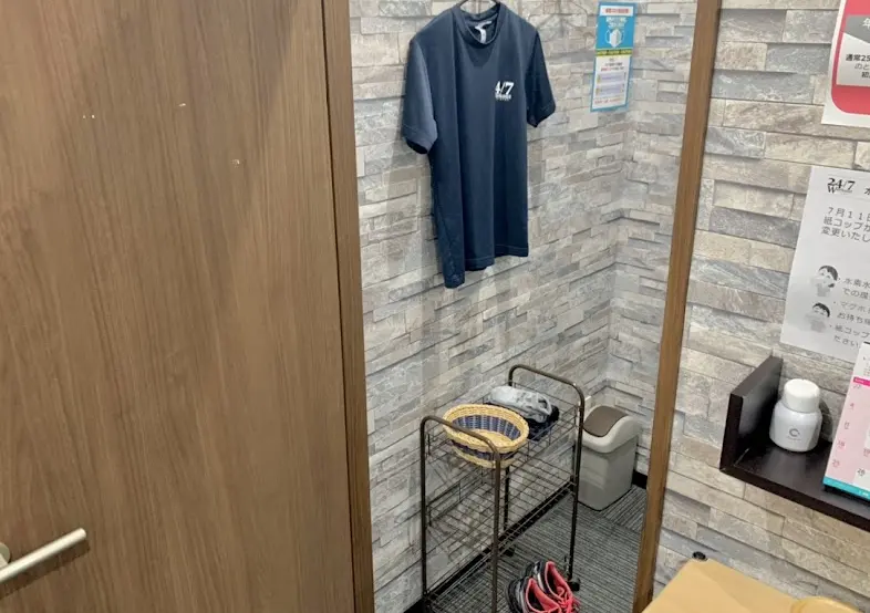 24/7Workout 浜松店の更衣室の画像