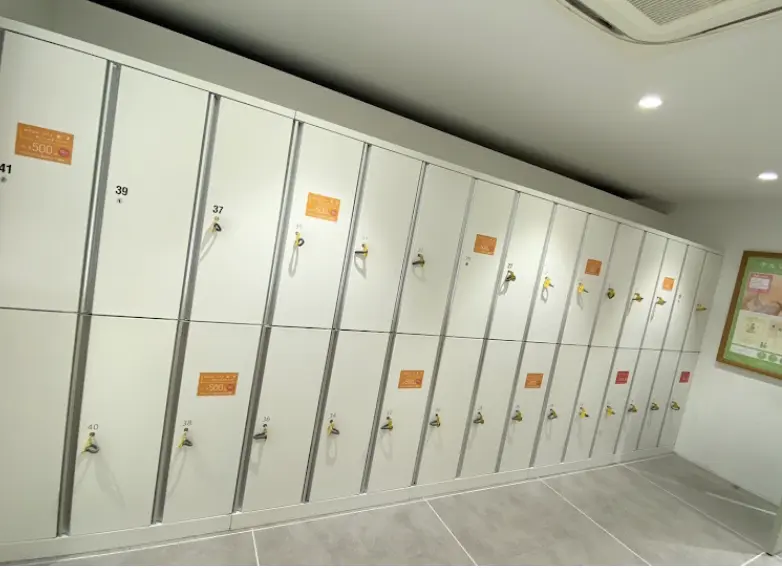 ボディーズアトレ川越店のロッカールーム