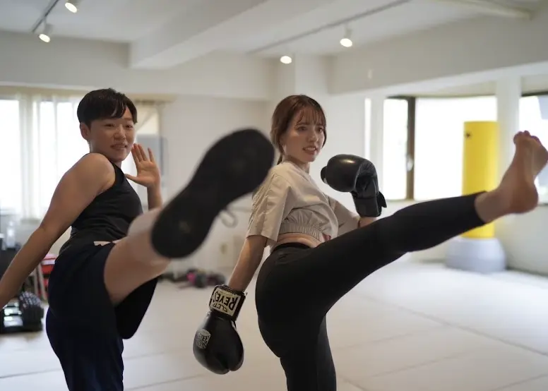 FIGHTCLUB福岡香椎店のレッスン風景