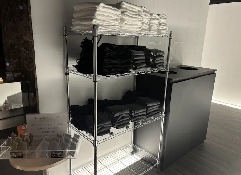 ライザップ姫路店の無料レンタルウェア&タオル