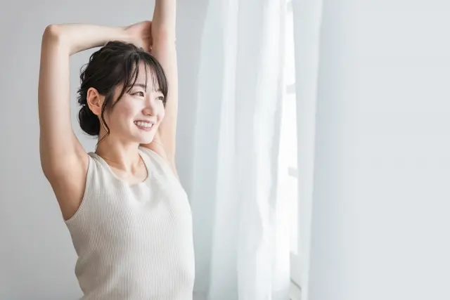 秋葉原のパーソナルジムに安心して通えている女性