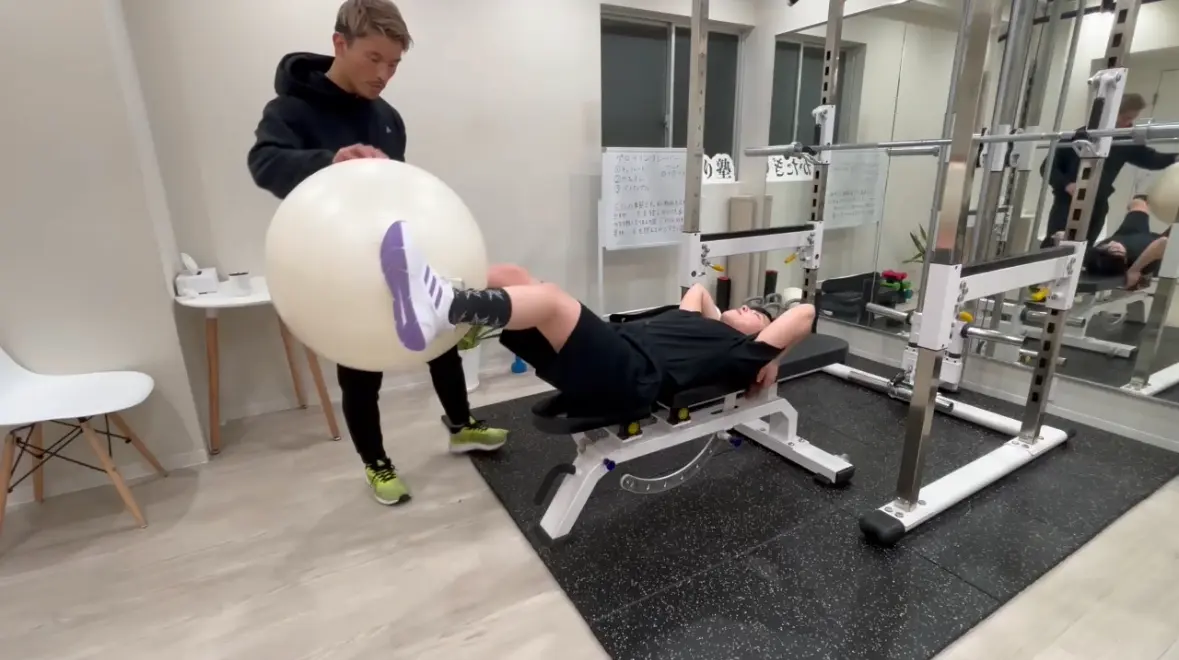 かたぎり塾のトレーニングの様子