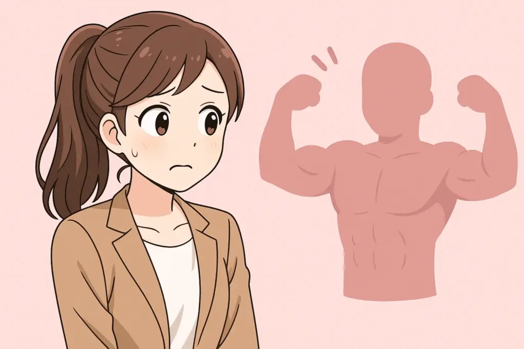 プロテインでムキムキになるのではと不安な女性