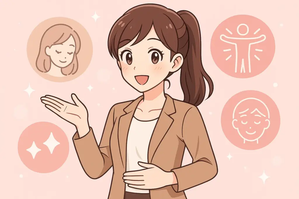 プロテインを飲んで元気になった女性