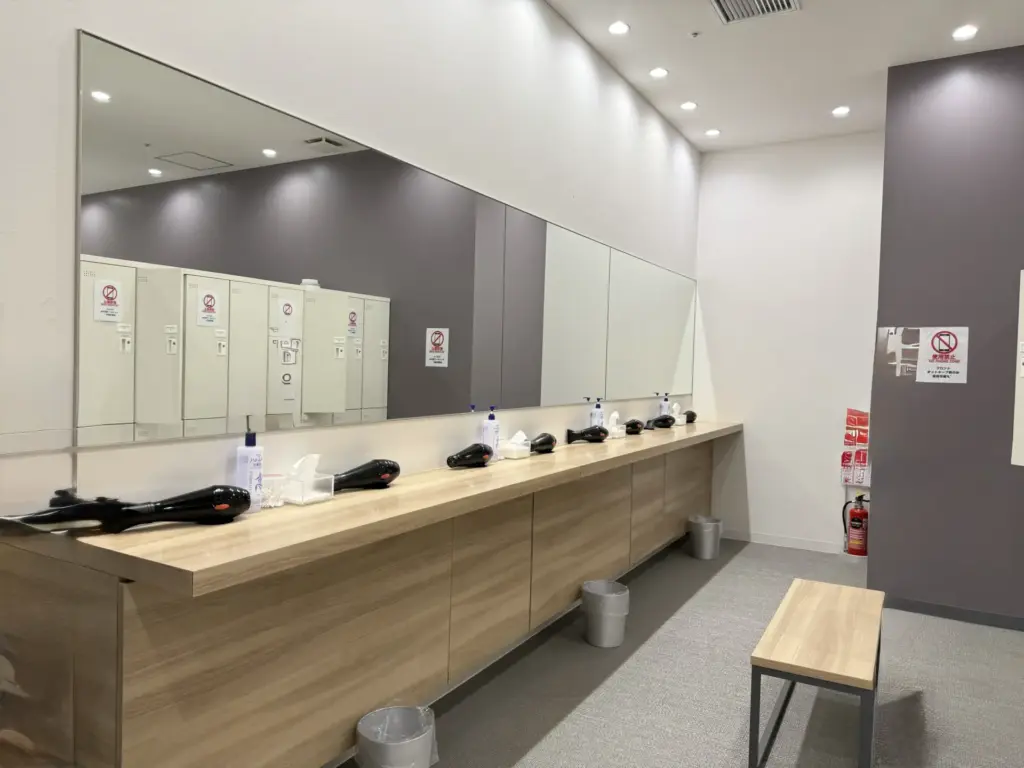 ホットヨガスタジオLAVAシティタワー武蔵小杉店のパウダールーム