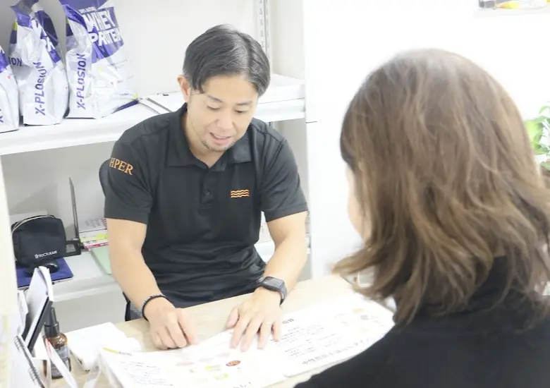 HPER 阿佐ヶ谷店のパーソナルトレーニングの様子
