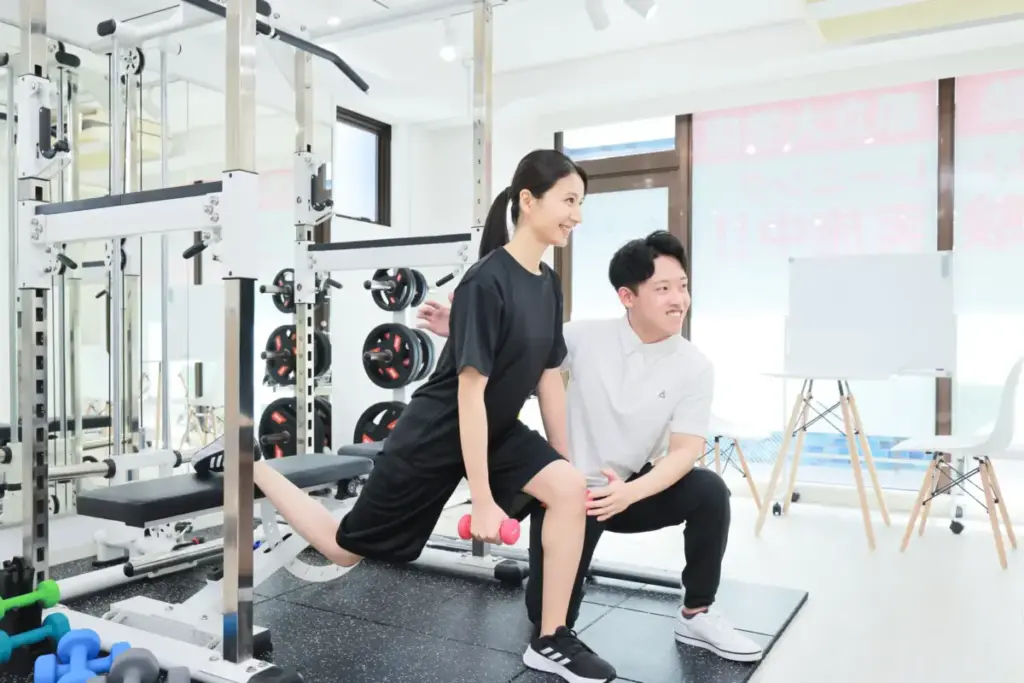 かたぎり塾 都立大学店のパーソナルトレーニングの様子
