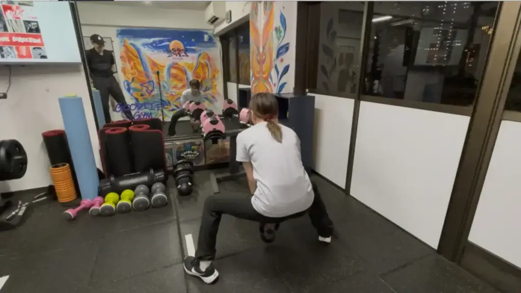 グッドライフジム代々木店でのセミパーソナルの様子