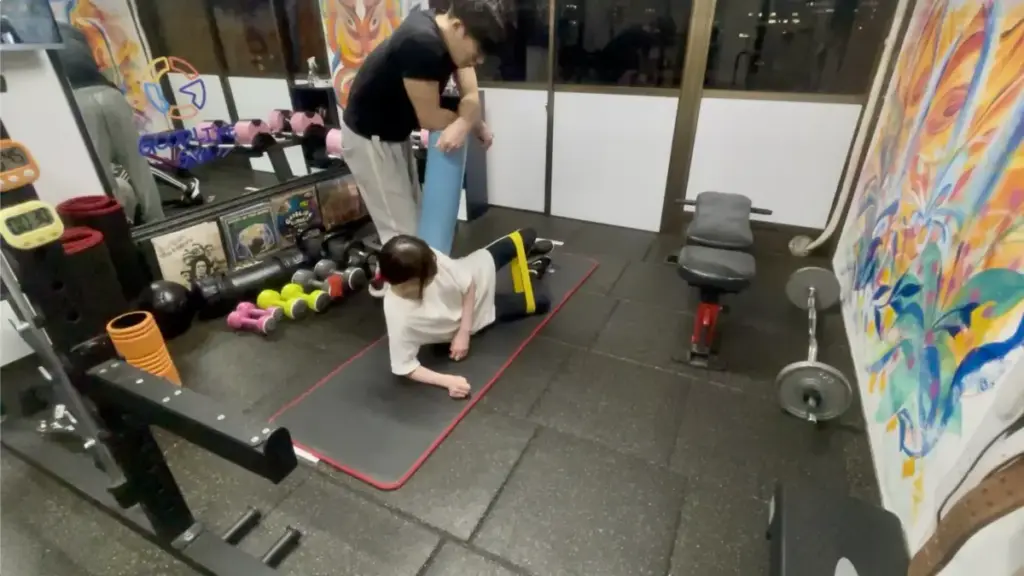 グッドライフジム代々木店でのセミパーソナルの様子