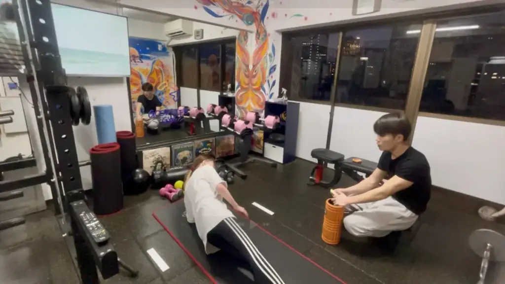 グッドライフジム代々木店でのセミパーソナルの様子