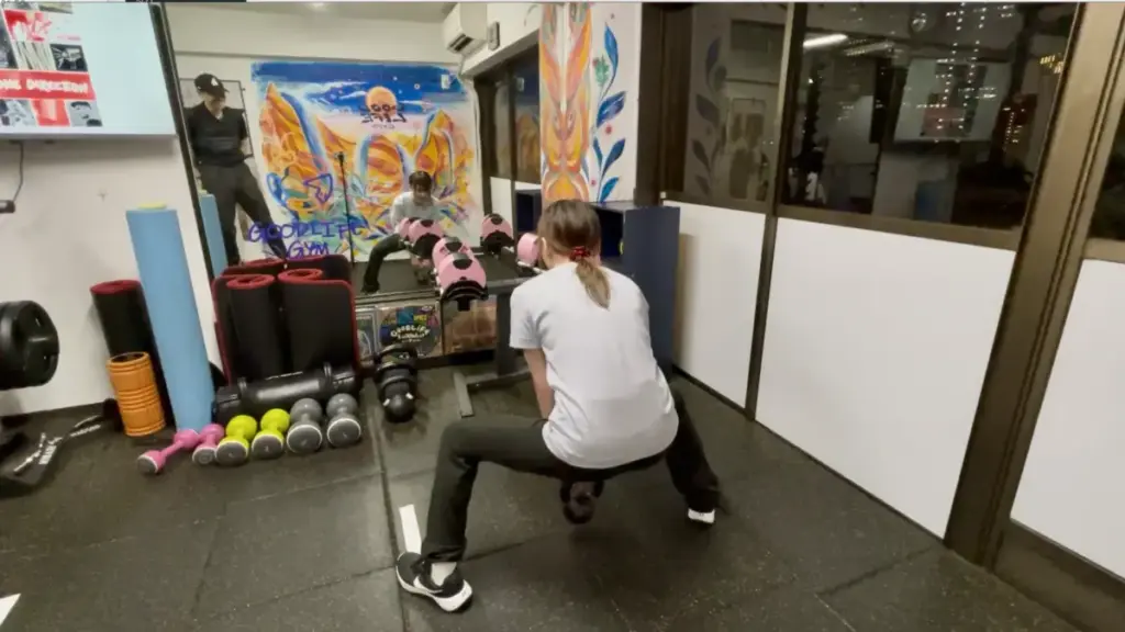 グッドライフジム代々木店でのセミパーソナルの様子