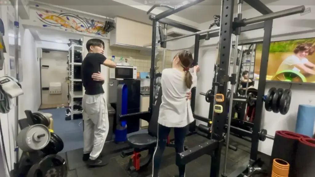 グッドライフジム代々木店でのセミパーソナルの様子