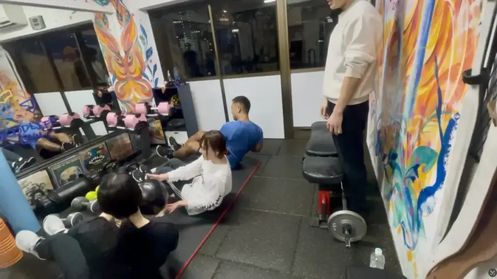 グッドライフジム代々木店でのセミパーソナルの様子