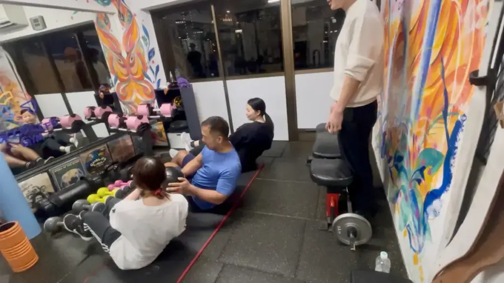 グッドライフジム代々木店でのセミパーソナルの様子