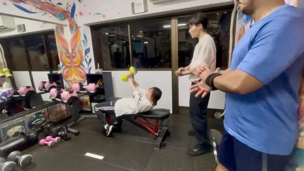 グッドライフジム代々木店でのセミパーソナルの様子