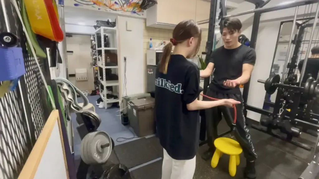 グッドライフジム代々木店でのセミパーソナルの様子