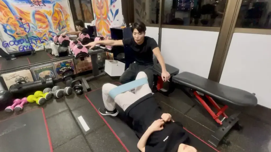 グッドライフジム代々木店でのセミパーソナルの様子