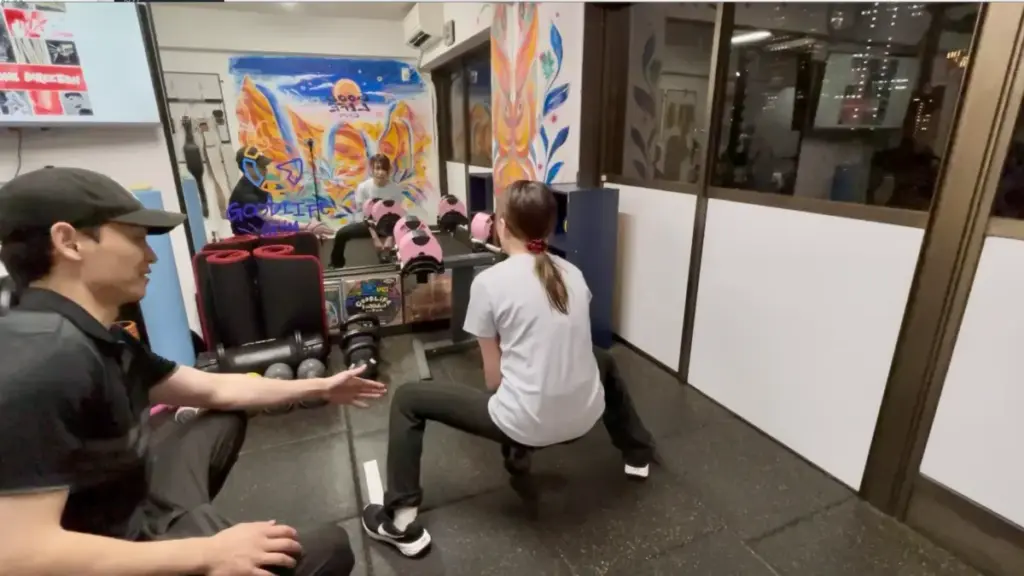 グッドライフジム代々木店でのセミパーソナルの様子