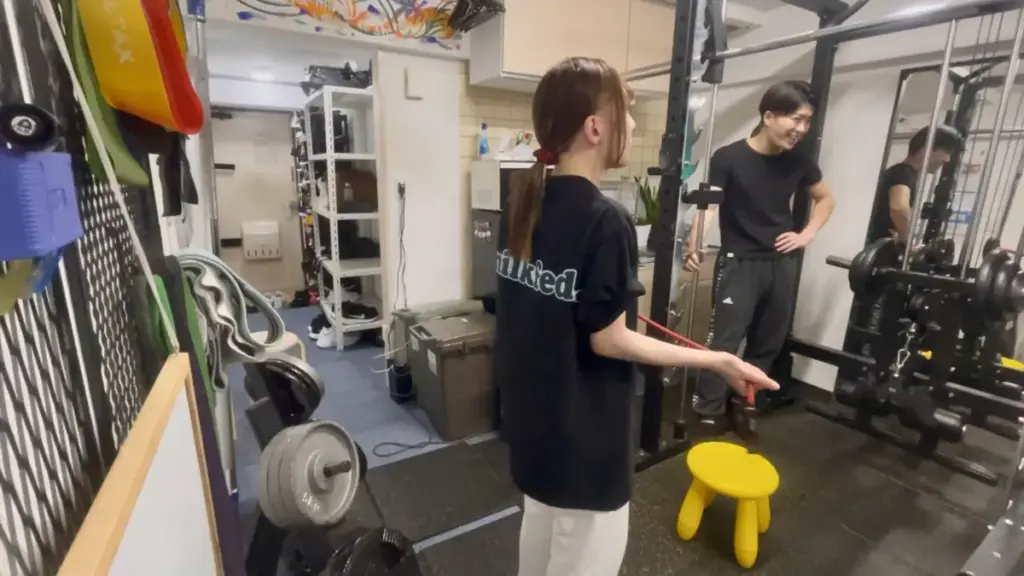 グッドライフジム代々木店でのセミパーソナルの様子