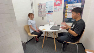 24/7Workout錦糸町四ツ目通店でのインタビュー画像（女性の気になる質問をぶつけてみた）