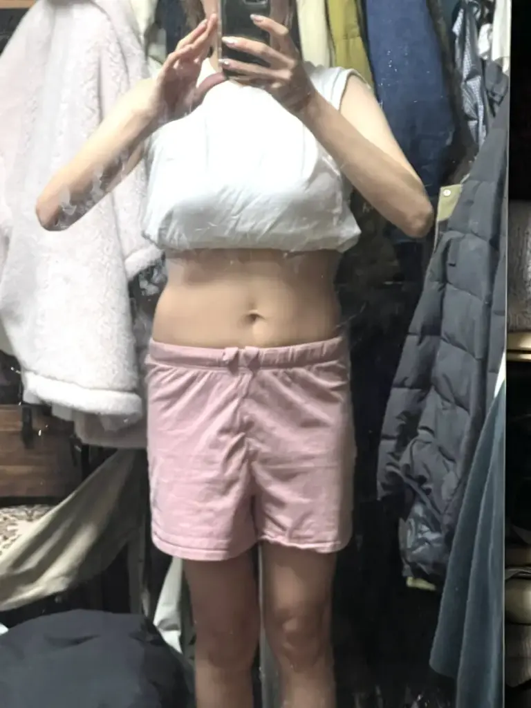 UNDEUX SUPERBODY LIFEの4ヶ月間でお腹の正面が引き締まっていく変化